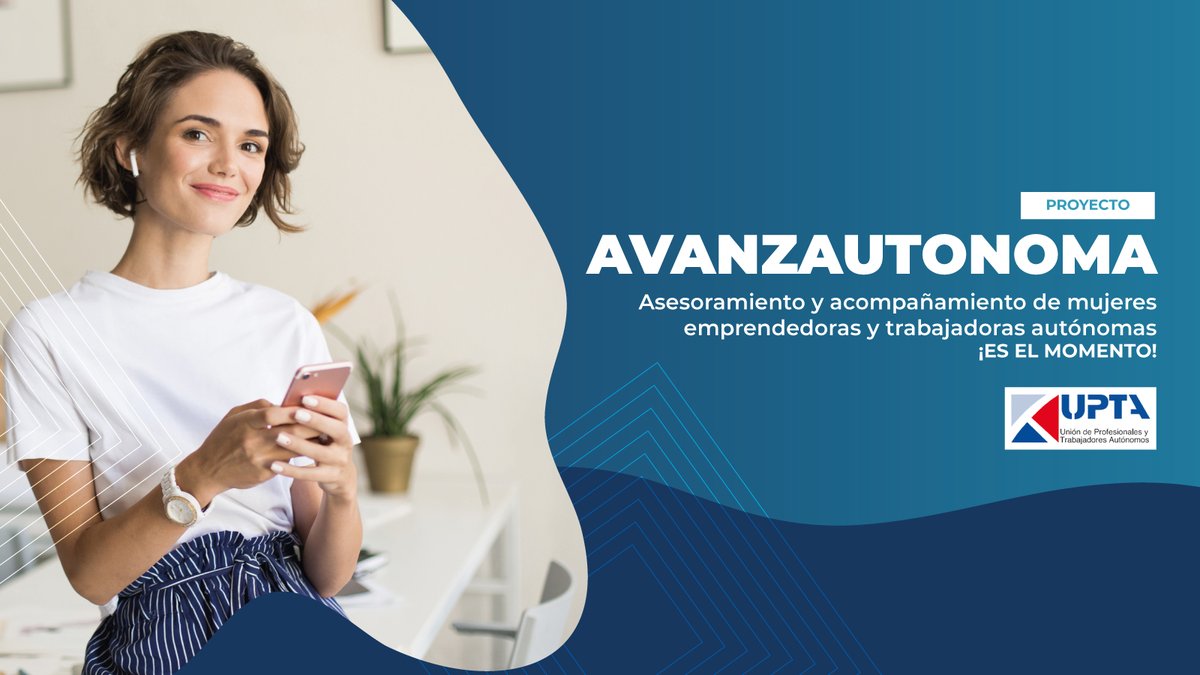 🚀UPTA España lanza #AVANZAUTONOMA, un proyecto que tiene como misión ofrecer a las mujeres emprendedoras y autónomas el acompañamiento necesario para que puedan iniciar su actividad empresarial y crecer con sus proyectos.
+info ➡️ f.mtr.cool/lyybzrgslp
<a href="/EDUARDOABADSABA/">Presidente UPTA España</a>