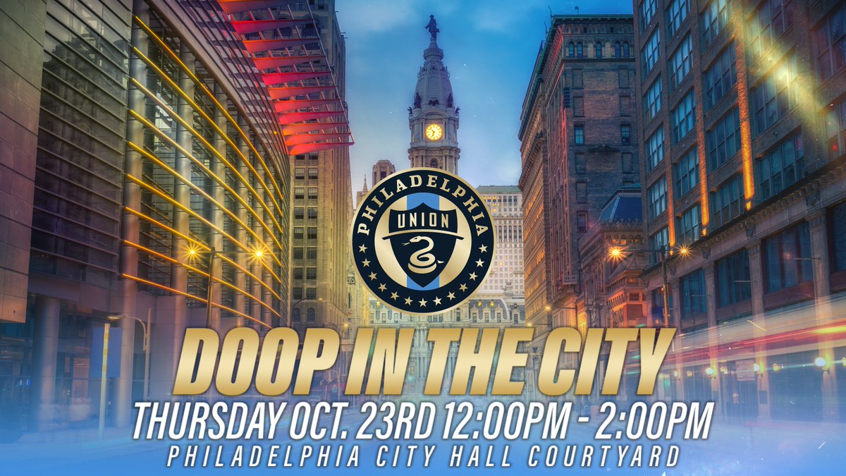 See you at City Hall on Thursday 🐍

Photos with the Supporters' Shield, giveaways, trivia, mini-games, and so much more! 

#DOOP
