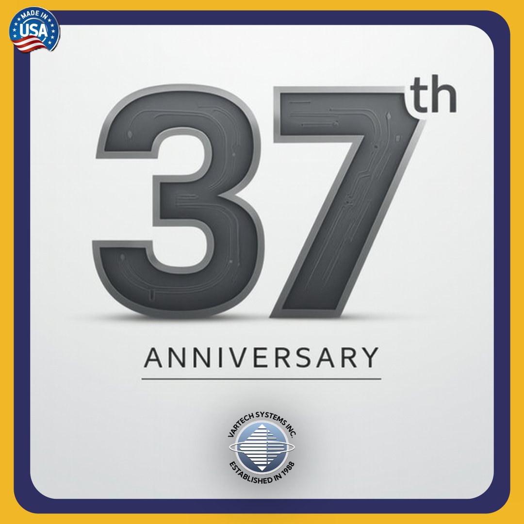 VartechSystems's tweet photo. 37 years of innovation and endurance.

Since 1988, VarTech Systems has been designing and manufacturing industrial computers, monitors &amp; HMIs built to perform where failure is not an option.

Rugged
Reliable
American-Built

https://t.co/rnJImCOzb4

#37YearsStrong #VarTechSystem https://t.co/OntoyTWIUu
