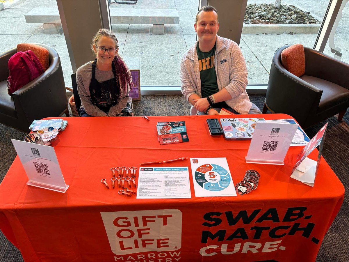 Visit the Gift of Life booth in the North Lobby of Brasee Hall all this week to learn how you can make a life-saving impact. By joining the Gift of Life Bone Marrow Registry, you could be the match that gives someone a second chance at life.

Learn more at giftoflife.org