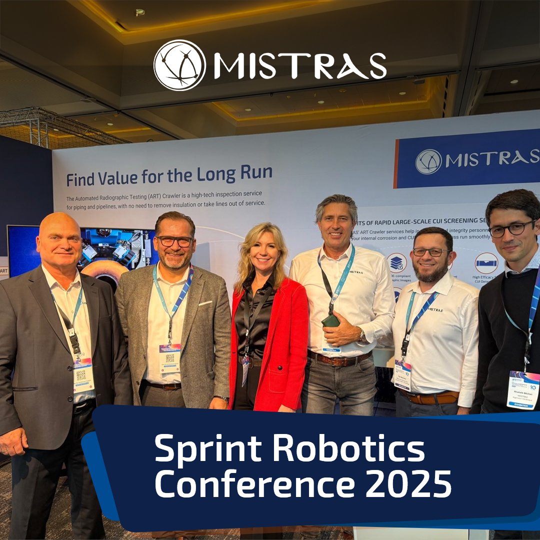 MISTRASGroup's tweet image. Stop by Booth #23 at the Sprint Robotics World Conference 2025! We’re excited to have our CEO, Natalia Shuman, join our European Operations team to speak with clients about the value and innovation that MISTRAS provides to our partners.
#MISTRAS #SprintRobotics #ARTCrawler