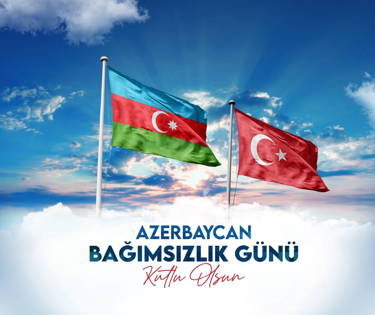 Bağımsızlık Günü vesilesiyle tüm #Azerbaycan halkını en içten dileklerimle tebrik ediyor; dostluk ve dayanışma içerisinde kardeşliğimizin ilelebet sürmesini diliyorum. 🇹🇷🇦🇿