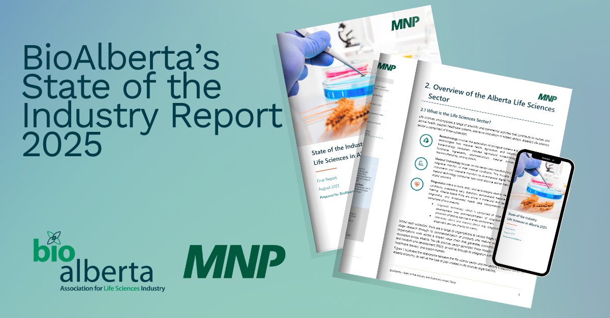 Alberta’s life sciences sector is thriving!

The 2024–2025 State of the Industry Report shows:
📊 $9.2B in output
👩‍🔬 34,400 jobs
🚀 80% of companies in growth phase
🔬 Focus on AI &amp; innovation

Read the report: bioalberta.com/resource/state…
#BioAlberta #LifeSciencesAB