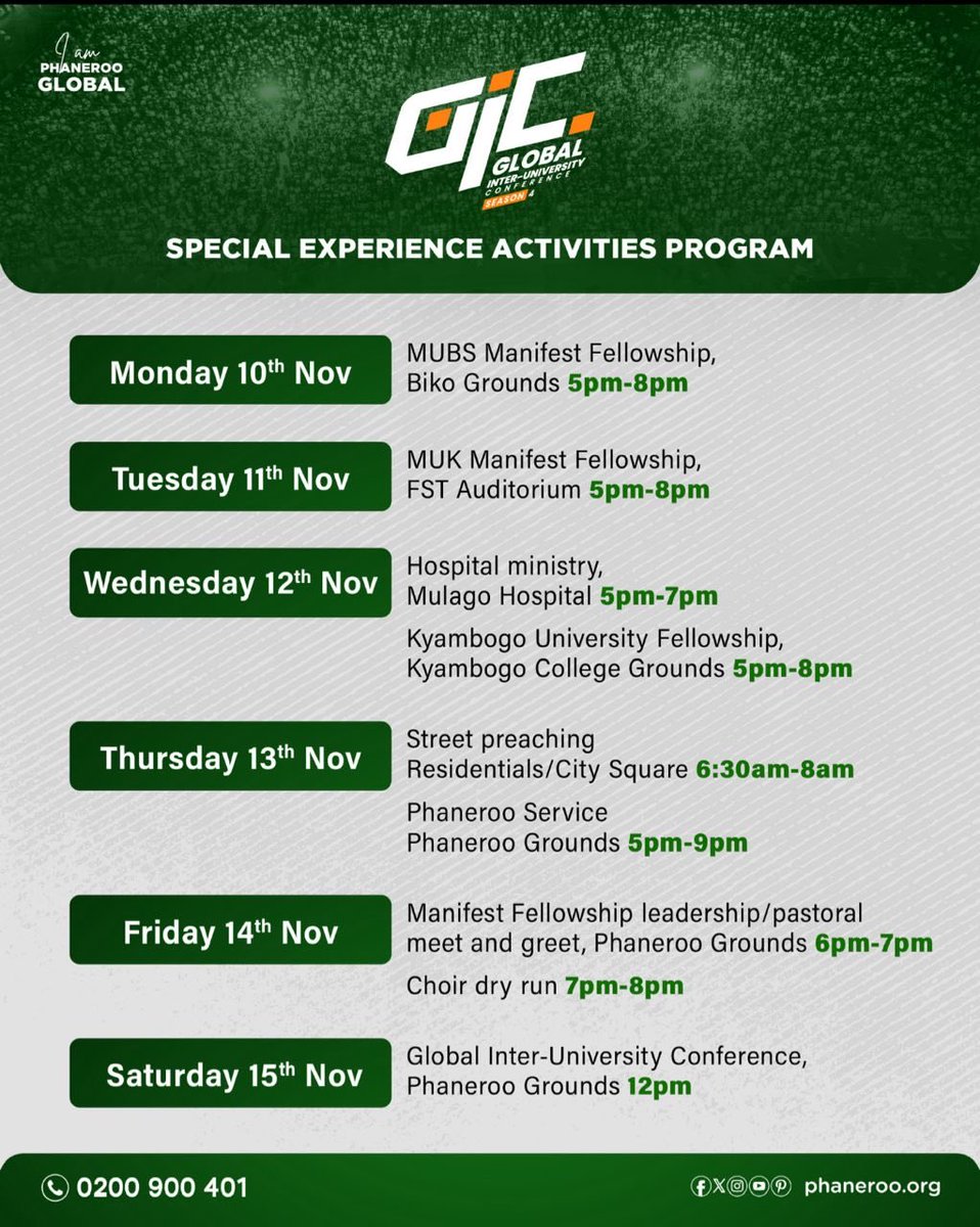 🌍GIC Special Experience International Guests

If you or someone you know is traveling for GIC, we have some special activities planned. 
Kindly register with our team to allow planning &amp; ensure a great experience for you 🙏🏾

GIC REGISTRATION:
bit.ly/internationalg…

#GIC2025