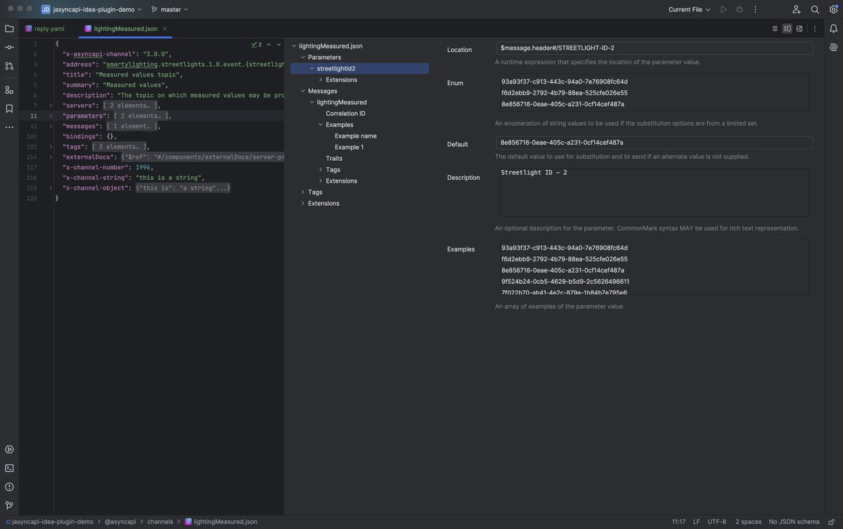 PBodiachevskii's tweet image. 🧩 The first “Building @AsyncAPISpec Like LEGO” release is here! 🚀
Annotate your components with x-asyncapi-server: 3.0.0, and your @jetbrains  IDE instantly knows you’re editing a server
Now with previews for:
🌐 Servers
📡 Channels
⚙️ Operations
#AsyncAPI #JetBrains
