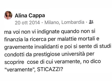 Il mondo ha bisogno che Musk sblocchi il profilo di Alina Cappa, non perché il mio o perché ingiustamente bloccato ma perché l’Umanità ha bisogno di un faro, di una guida