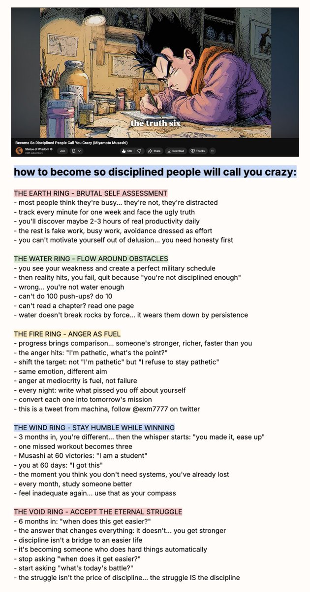 EXM7777's tweet image. how to become so disciplined people will call you crazy: