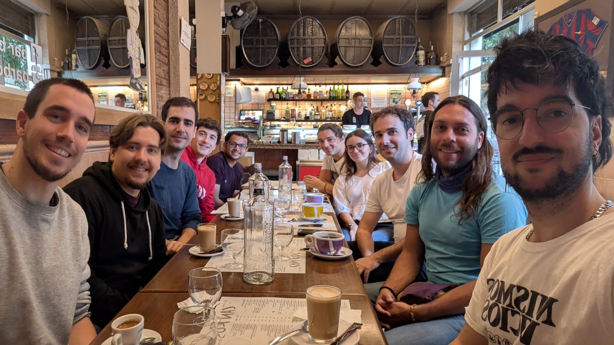 IRI_robotics's tweet image. 🍽️ Our IRI gastronomic group enjoyed its latest meeting at Can Ros in Barcelona!
🌟 'Esmorzar de Forquilla' is an initiative created to share Catalan culture and traditions with the IRI community
Stay tuned for the next one!
#LifeAtIRI #CatalanCulture