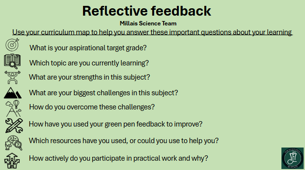 How do we challenge our students to reflect on their learning? #MillaisSchool Celebrating success, feeling proud and overcoming our barriers to learning. #MillaisResilience #MillaisAspiration