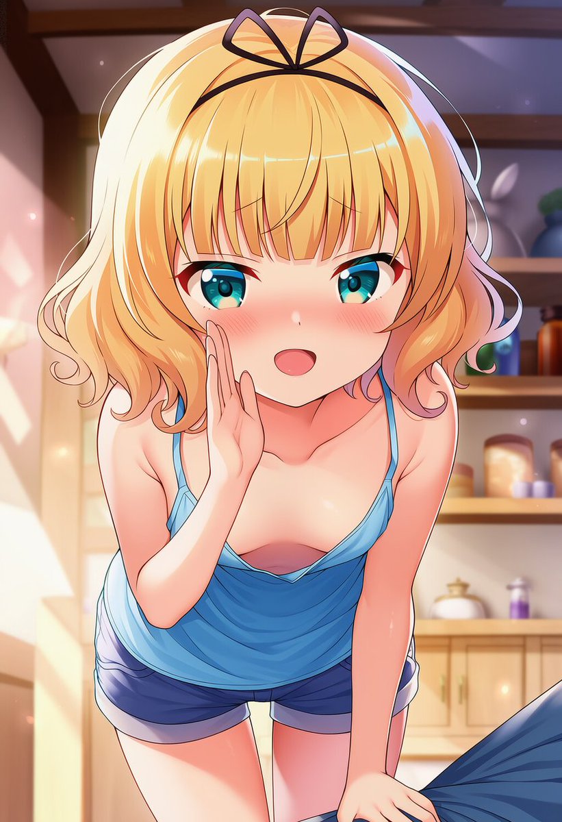 誰かを起こしているシャロちゃん