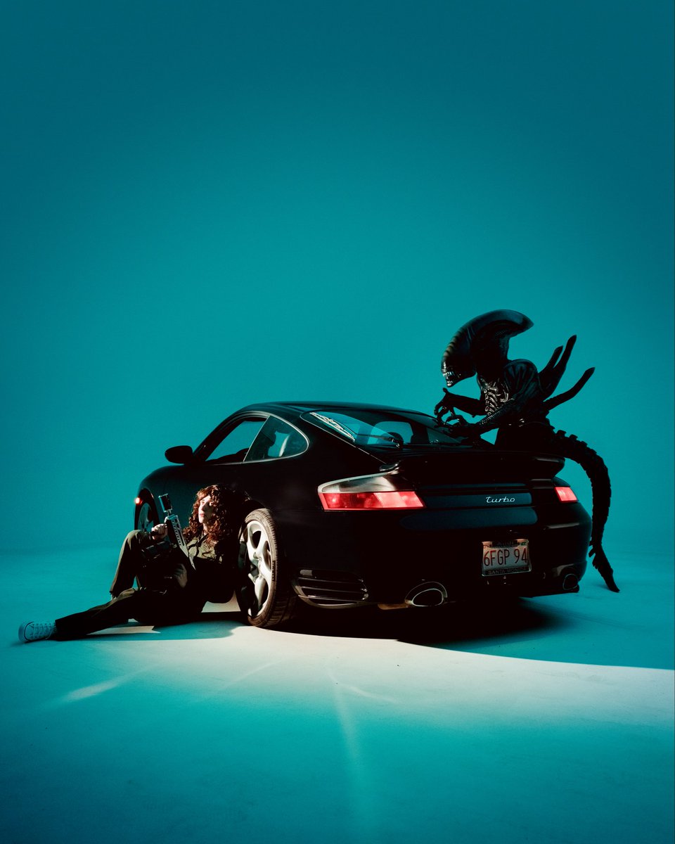 xeno and ripley  - about two years in the making all came down to 2 hours in the studio. love this one. i’m in both suits - the image is a composite. 👽💫