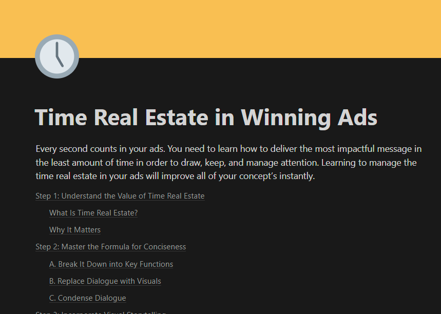 Bogzabs96's tweet image. Struggling to draw attention in your ads?

I just created a guide on Time Real Estate.

This is the exact concept our strategists use to generate 5+ winners every month for our 8-figure clients.

Like + Comment &quot;time&quot; and I&apos;ll DM it to you.

(Must be following)