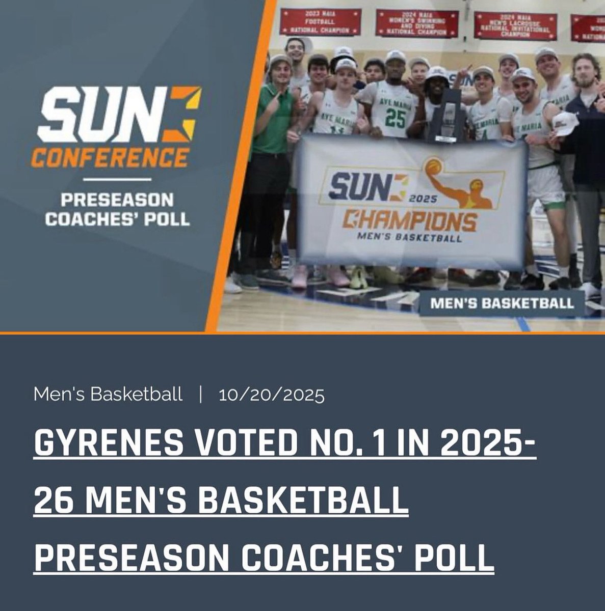 Excited to compete. Every night in the <a href="/SunConference/">The Sun Conference</a> is a battle.