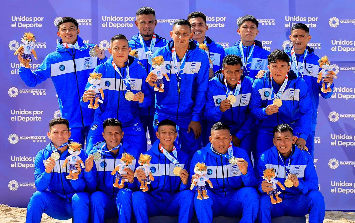 La Selección de Fútbol Playa ,  le dio una nueva alegría a El Salvador tras sumar, a su vasto palmarés, la medalla de oro en el fútbol playa de los XII Juegos Centroamericanos Guatemala 2025. <a href="/ybukele/">Yamil Bukele</a> <a href="/indeselsalvador/">INDES El Salvador</a>