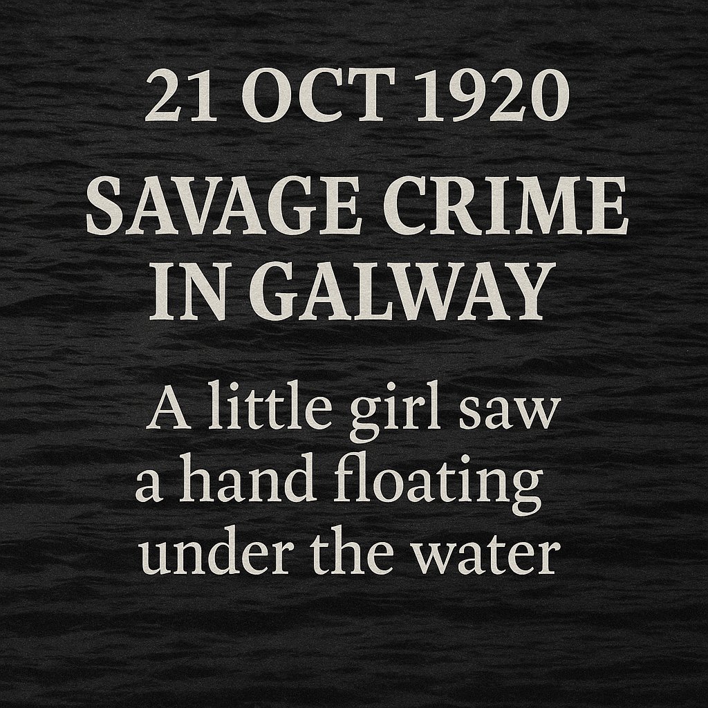 #OnThisDay 𝟮𝟭 𝗢𝗰𝘁𝗼𝗯𝗲𝗿 𝟭𝟵𝟮𝟬
In Galway, the body of a Sinn Féin councillor is found in a river. A little girl spotted a hand under the water and blood on the bank.
🔗 eamonphoenixfoundation.com/on-this-day-po…
#IrishHistory  #Galway
𝘐𝘮𝘢𝘨𝘦: 𝘎𝘦𝘮𝘪𝘯𝘪