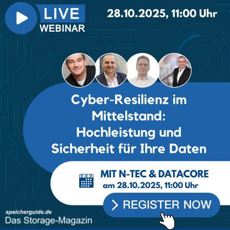 💡 #Backup reicht nicht mehr. Im Webinar zeigen wir, wie WORM, Zugriffskontrolle, Verschlüsselung, Selbstheilung und BC/DR zu echter #CyberResilienz werden. Kompakt und mittelstandstauglich.
Jetzt anmelden: 👉evm.business-infoservice.de/event.php?eh=f…

Partner: <a href="/DataCore_DE/">DataCore DACH</a> und N-TEC