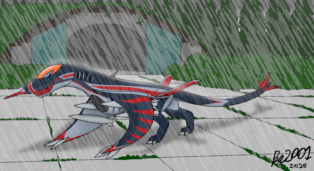 AbizanPAmran's tweet image. [C]Shtormy Departure

Even if today&apos;s weather is stormy, this barely stops Shtorm from going for a nice flight. And judging how this wyvern-jet looks, it&apos;s hard to imagine anything stopping them from taking flight at will &amp;gt;w&amp;gt;

Comm&apos;d by @i_git_it 

#livingmachine
