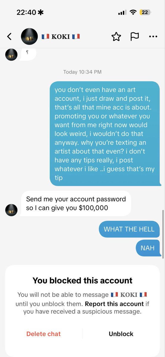 I was just curious what they’re gonna say. THE AUDACITY IM CRYING