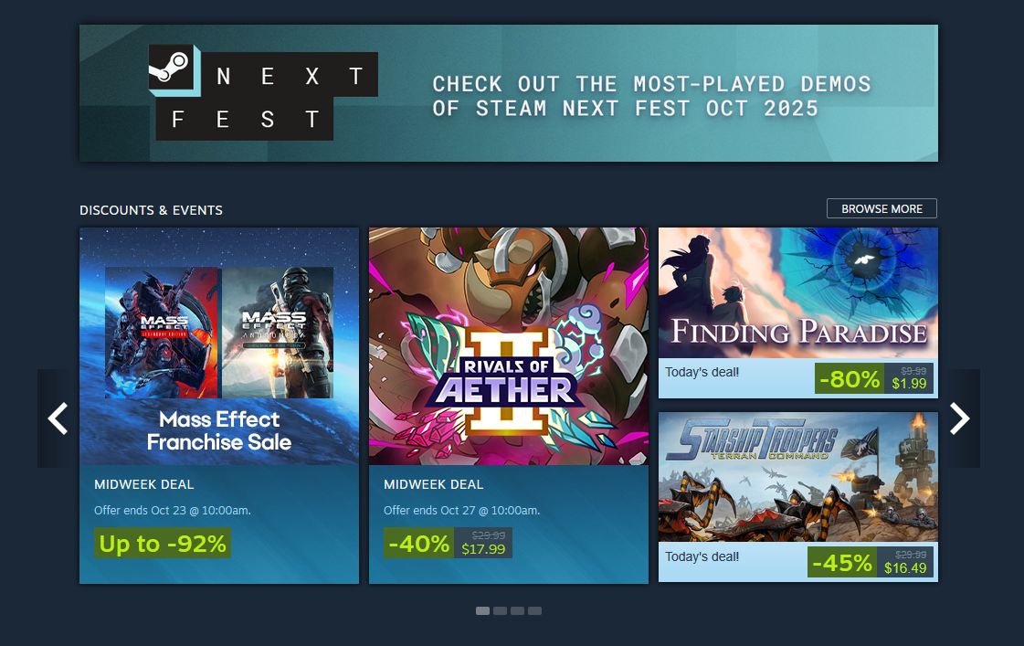 THEY PUT US ON THE STEAM FRONT PAGE FOR THE RIVALS 2 MIDWEEK DEAL 🥹

40% off until October 27th!!