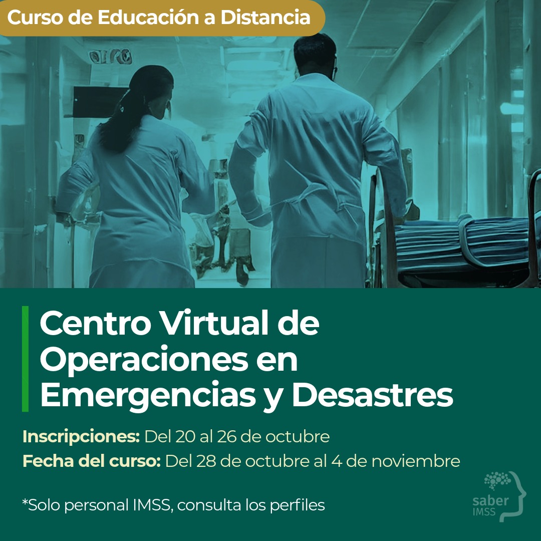 Curso a Distancia

👨🏽‍⚕️👩🏽‍⚕️ Si eres director de unidades médicas del primer, segundo o tercer nivel de atención, no te pierdas este curso para conocer los módulos del CVOED y sus herramientas.

Más información en 👇🏽
innovacioneducativa.imss.gob.mx/sitio_wp/centr…
*Solo personal IMSS (Consulta los perfiles)