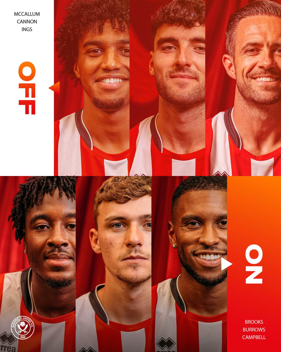 SheffieldUnited's tweet photo. 64' - Triple substitution for the Blades.
🔵 1-1 ⚔️ | #BLASHU https://t.co/Lxw5KSexoh