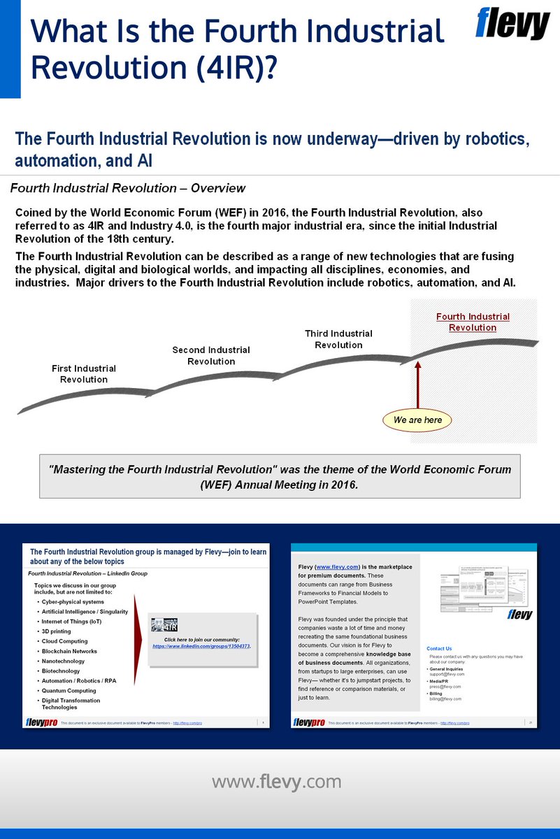 flevydocs's tweet image. The Fourth Industrial Revolution (4IR), driven by emerging technologies, such as Robotic Process Automation (RPA), is well underway!  #COVID19 has only accelerated such adoption and advancements.

RPA, also referred to as Robotic Transformation and Robotic Revolution, refers to…