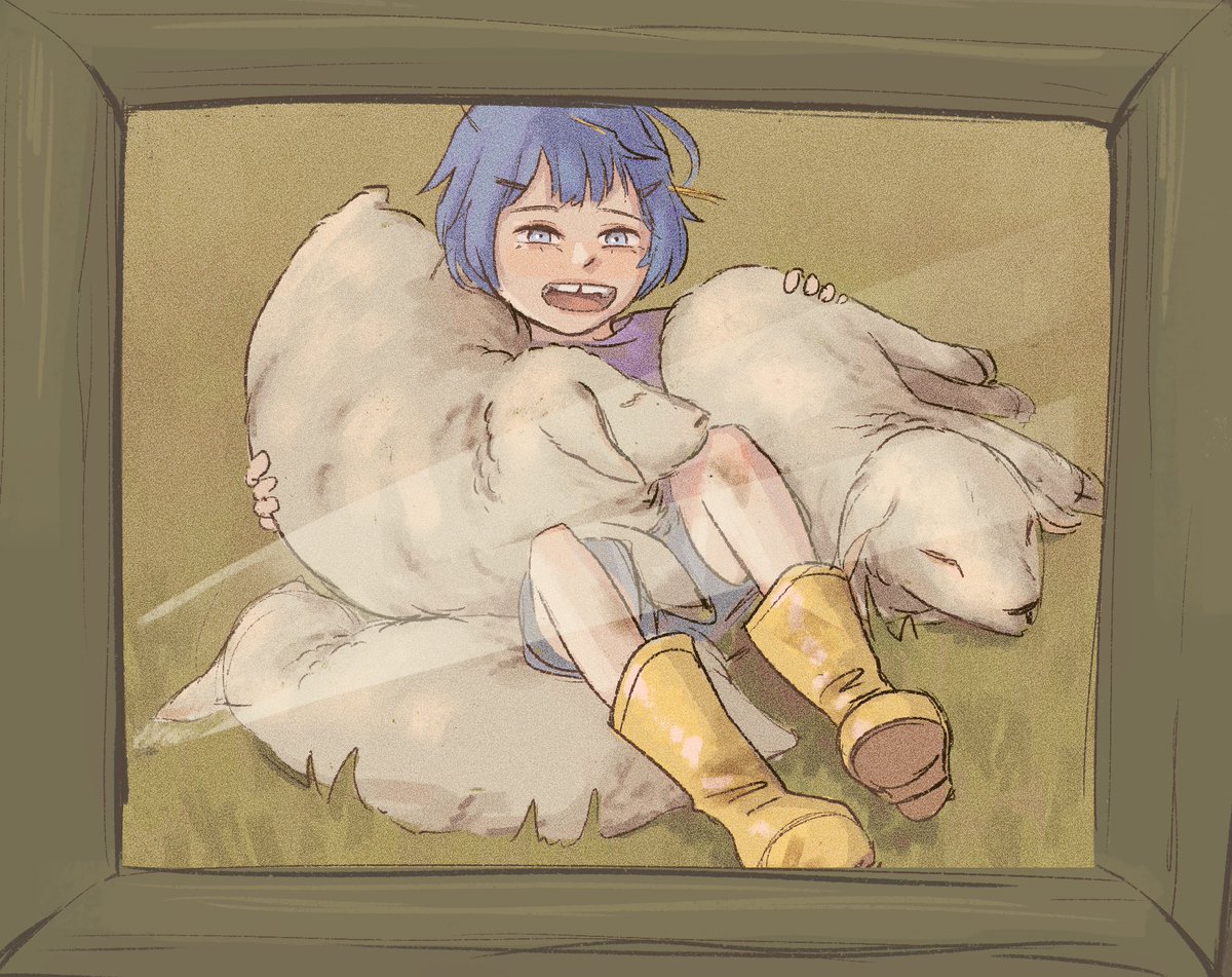 How I imagine the picture of Powder at the last drop in <a href="/misspandalily_/">anne aka sillyfarmbomb 🐔</a> ‘s sfv AU fic🥰