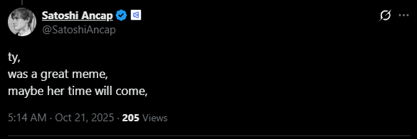 "maybe her time will come"

Poly is still alive

x.com/SatoshiAncap/s…