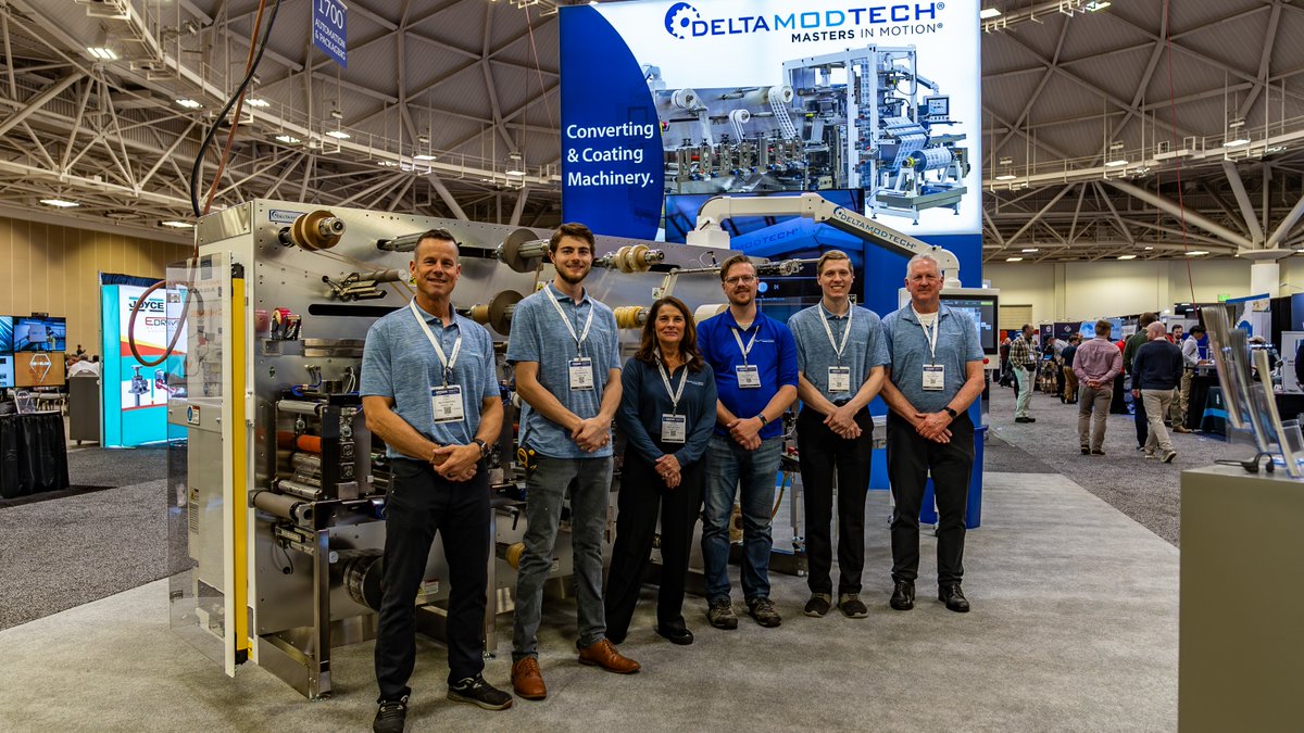 DeltaModTech's tweet image. We’re live at MD&M Midwest! Stop by our booth to see wearable electrode monitor production, in a continuous, single-pass manufacturing process. Say no to hand assembly or multiple passes, and yes to greater speed and improved efficiency.