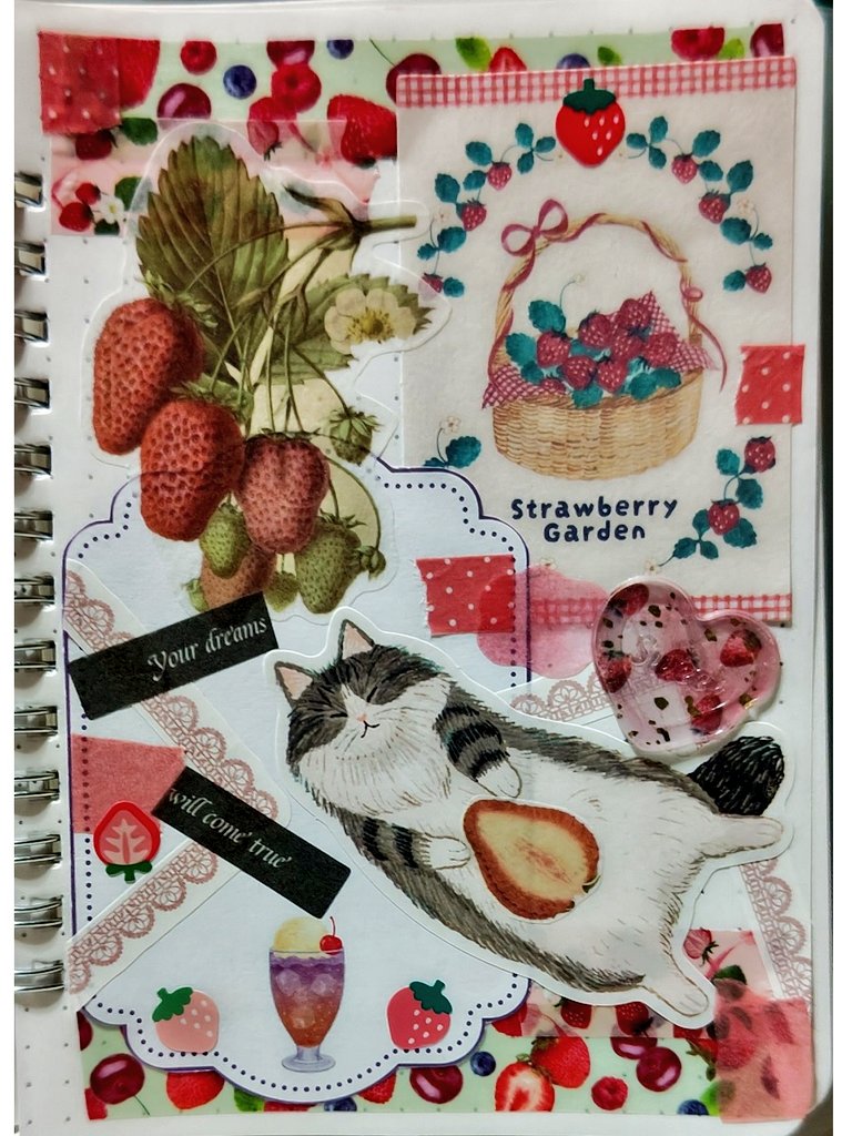 「いちごとねこと」

好きなものセットでコラージュ
#コラージュ