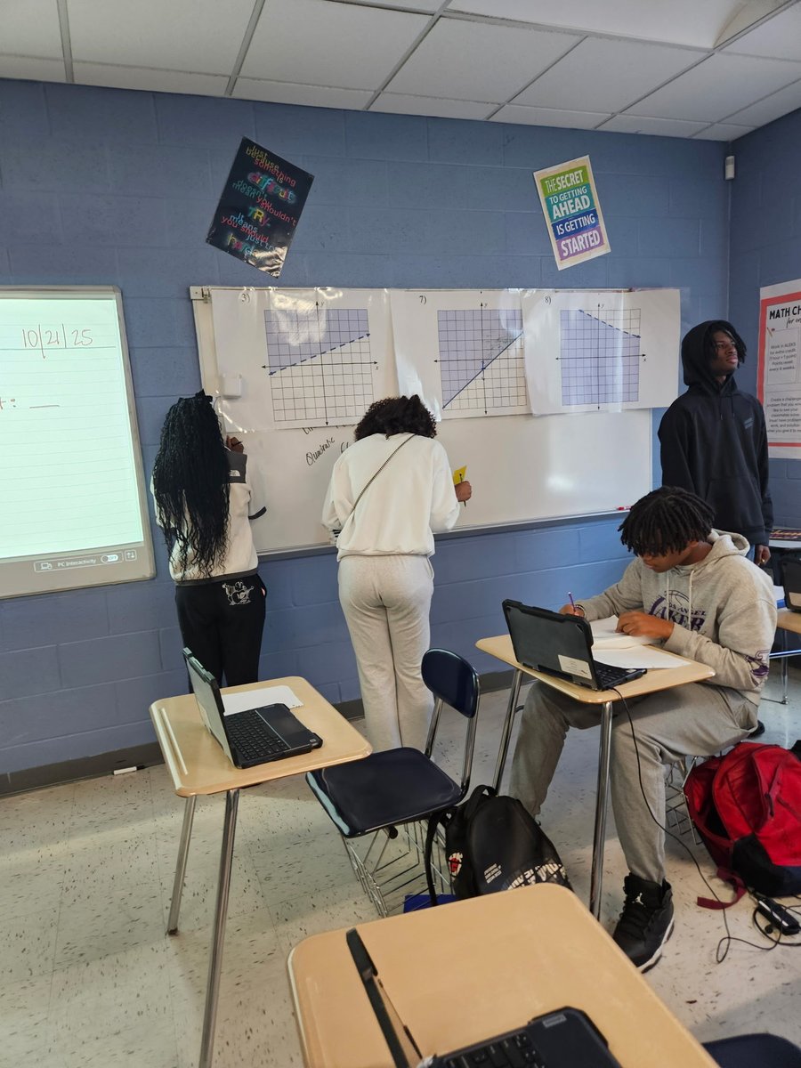CheredaD_Math's tweet image. Mrs. Ulve’s class at SHS learn to write linear equations from graphs. @DCSeNews
