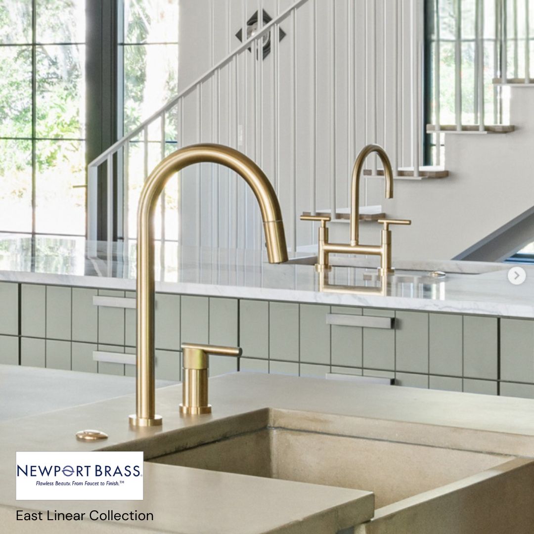 showroomatrube's tweet image. Elevate your space with the East Linear Collection 
Clean lines, graceful curves, and a patented handle design make this collection modern, timeless, and effortlessly chic. #NewportBrass #EastLinear #ModernDesign #kitchenfaucet #kitchenandbathshowroom