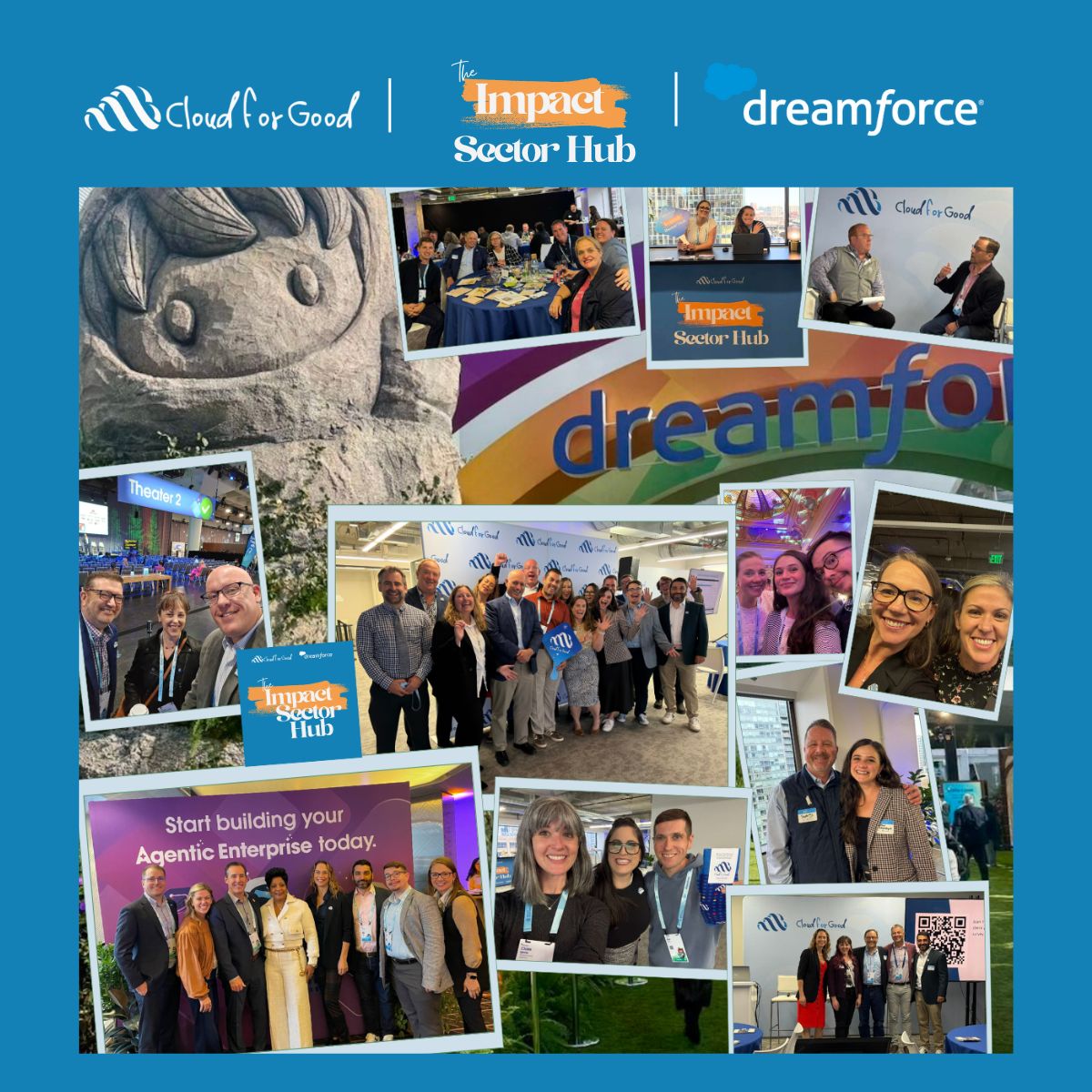What a week at Dreamforce 2025! 💙

We loved every minute at the #ImpactSectorHub from the conversations, the unexpected connections, and all the time spent with partners, customers, and friends who stopped by.

Seeing Salesforce's vision of the #Agentic Enterprise come to life