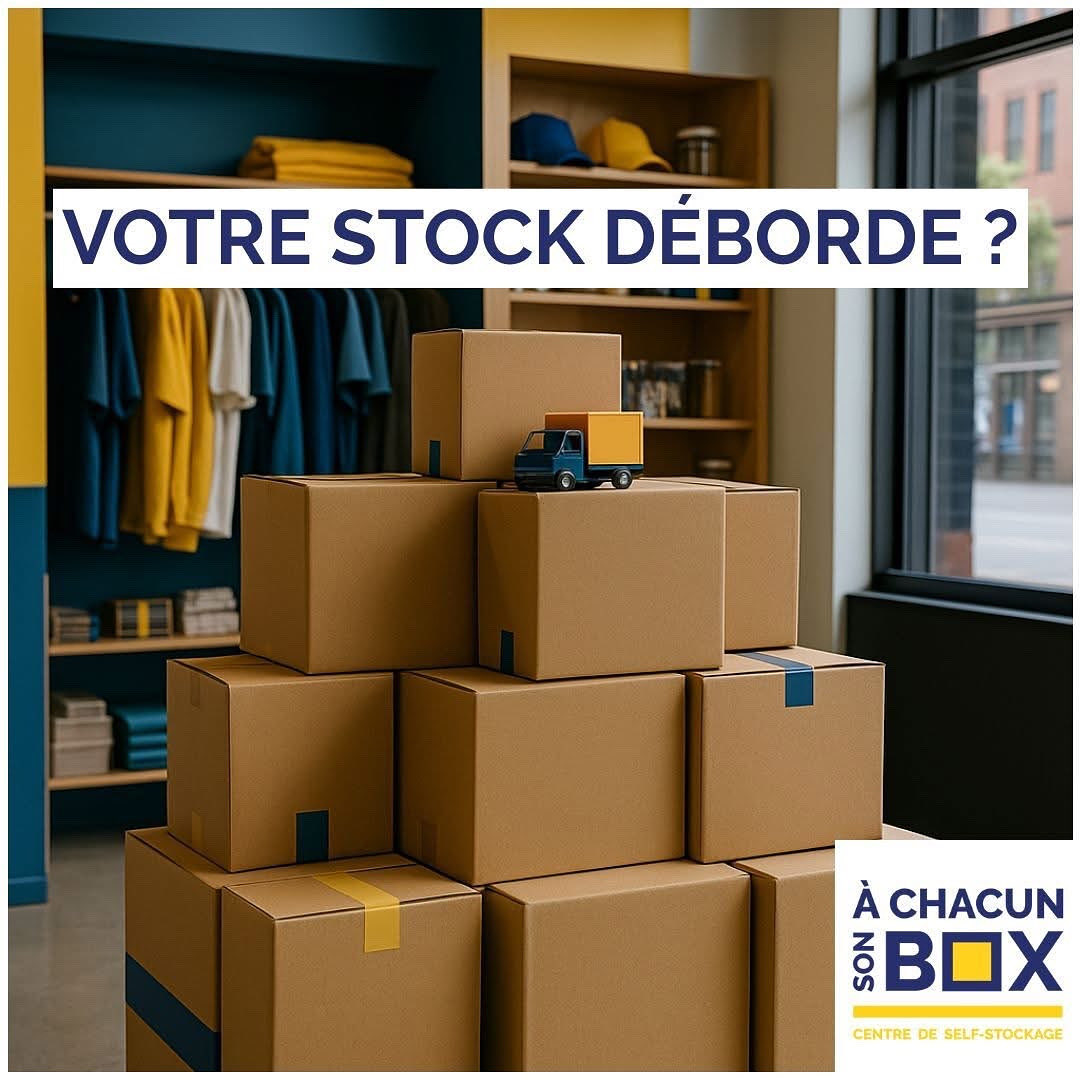 📦Trop de cartons, manque de place ?

👉Idéal pour les e-commerçants et boutiques qui font face à des pics d’activité
Avec A Chacun Son Box Caudan et Rezé, vous gardez l’espace pour vendre, pas pour stocker

#Ecommerce #Stockage #SelfStockage #Entrepreneurs #TPEPME #AChacunSonBox