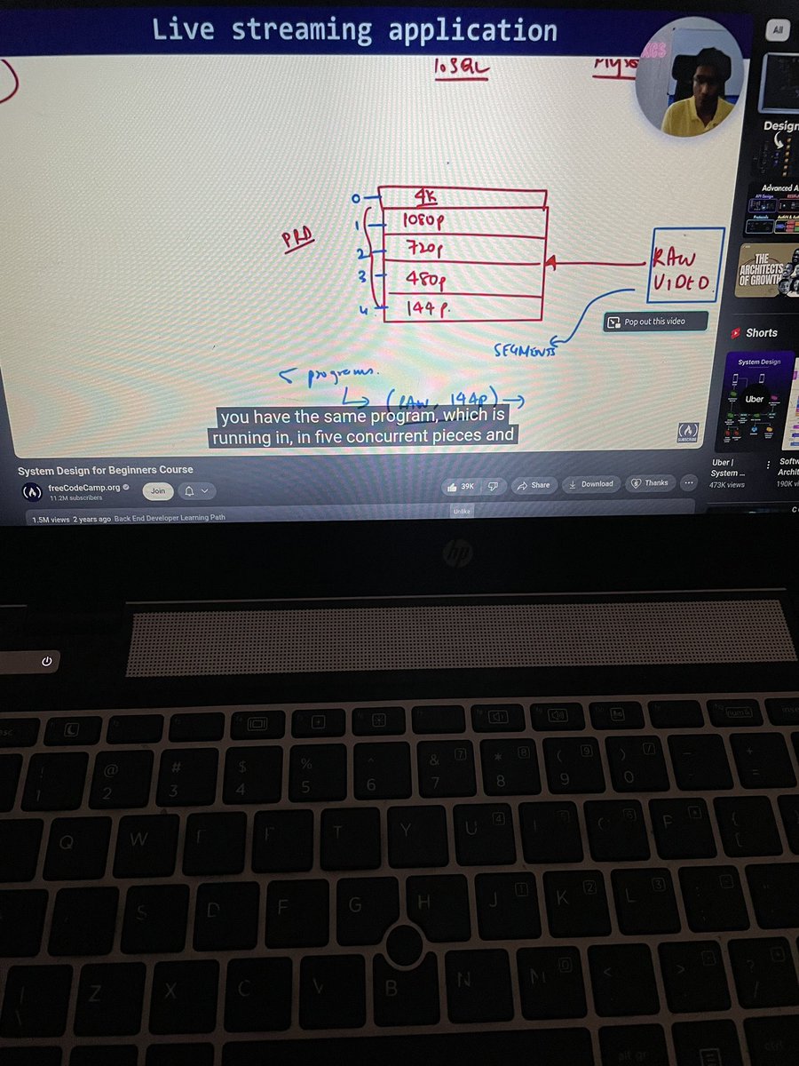 Tech_girlll's tweet image. Day 1 of learning System Design.

I decided to watch a tutorial first to see how the concept actually works before shifting to articles and documentation and I must say, clarity indeed comes from the mistakes we make.

Everything seems clearer now, at least a bit.
To actually…