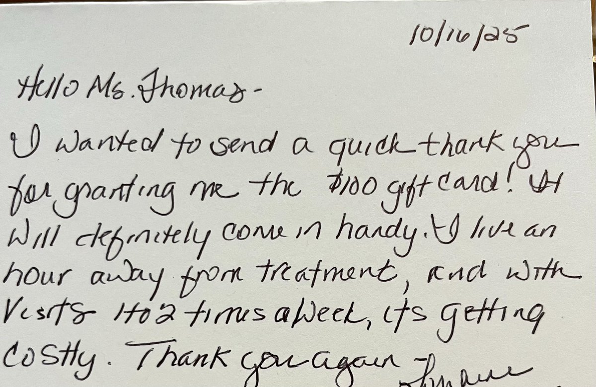 To brighten the day of someone facing cancer, donate to The Cancer Card Xchange. 
See link in Bio. 
❤️