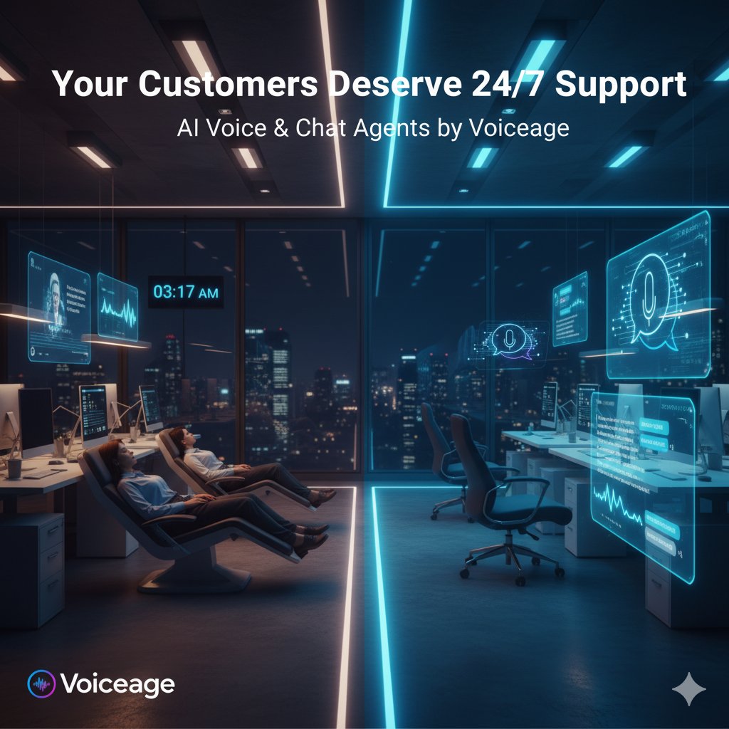 AqibAli120899's tweet image. Your customers don’t wait.
Why should your support? ⚡
Meet Voiceage AI voice & chat agents that answer instantly, 24/7.
No missed calls. No waiting. Just results.
#AI #VoiceAI #automationscripting #CustomerSupport #Voiceage #AIChatbot #TechInnovation