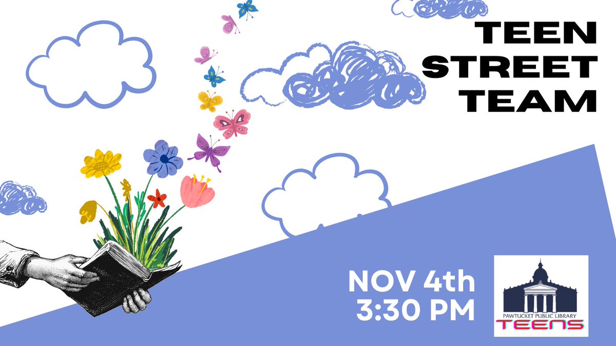 Make your voice heard about teen programming and collections, make some friends, earn community service hours and eat some snacks!