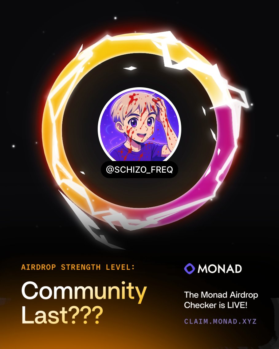 Monad 空投检查器公告梗图
