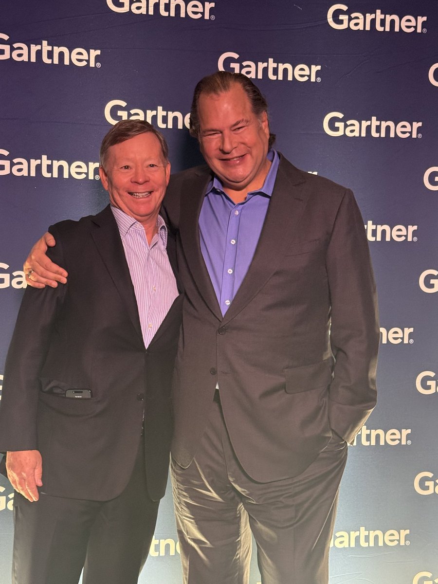 Benioff's tweet image. Thrilling day keynoting @Gartner Symposium in Orlando with 10,000 customers! ๐ The Agentic Enterprise era has begun โ where AI empowers people and redefines how organizations think, work, and trust. Still riding the Dreamforce high. ๐ค๐
ciodive.com/news/Salesforcโฆ