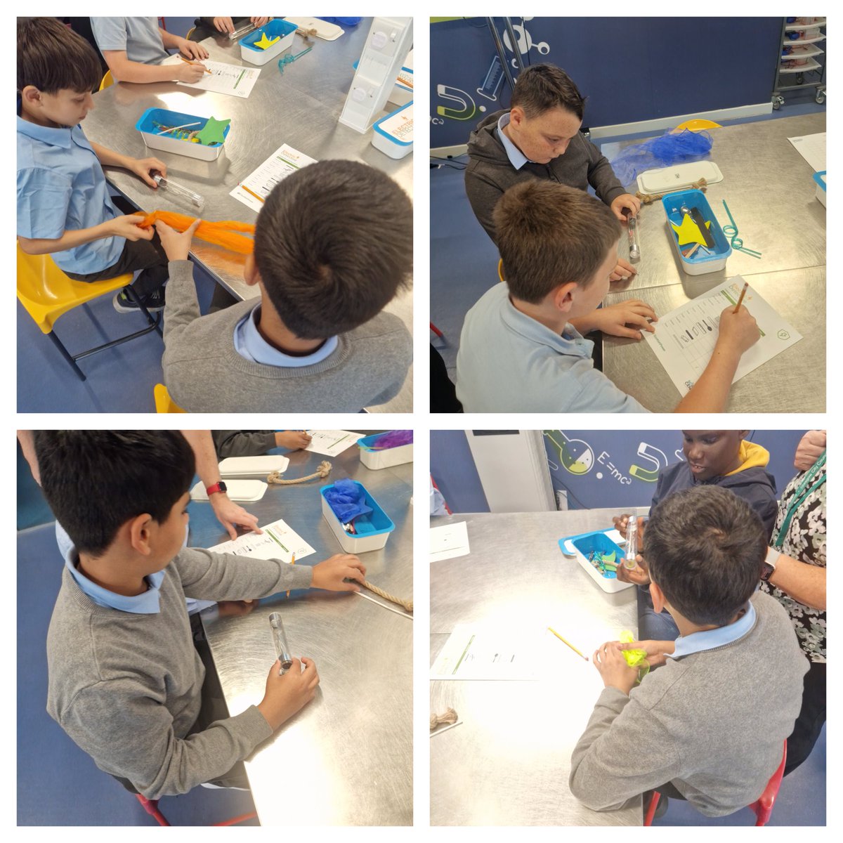 StBrigidsPS's tweet image. Children in Primary 7 visited the Science Centre today and took part in an &apos;Electric Detective&apos; workshop where they worked together to work out which items are conductors and insulators of electricity and then made their own battery @gsc1 #GSCLearningLab #STEM
