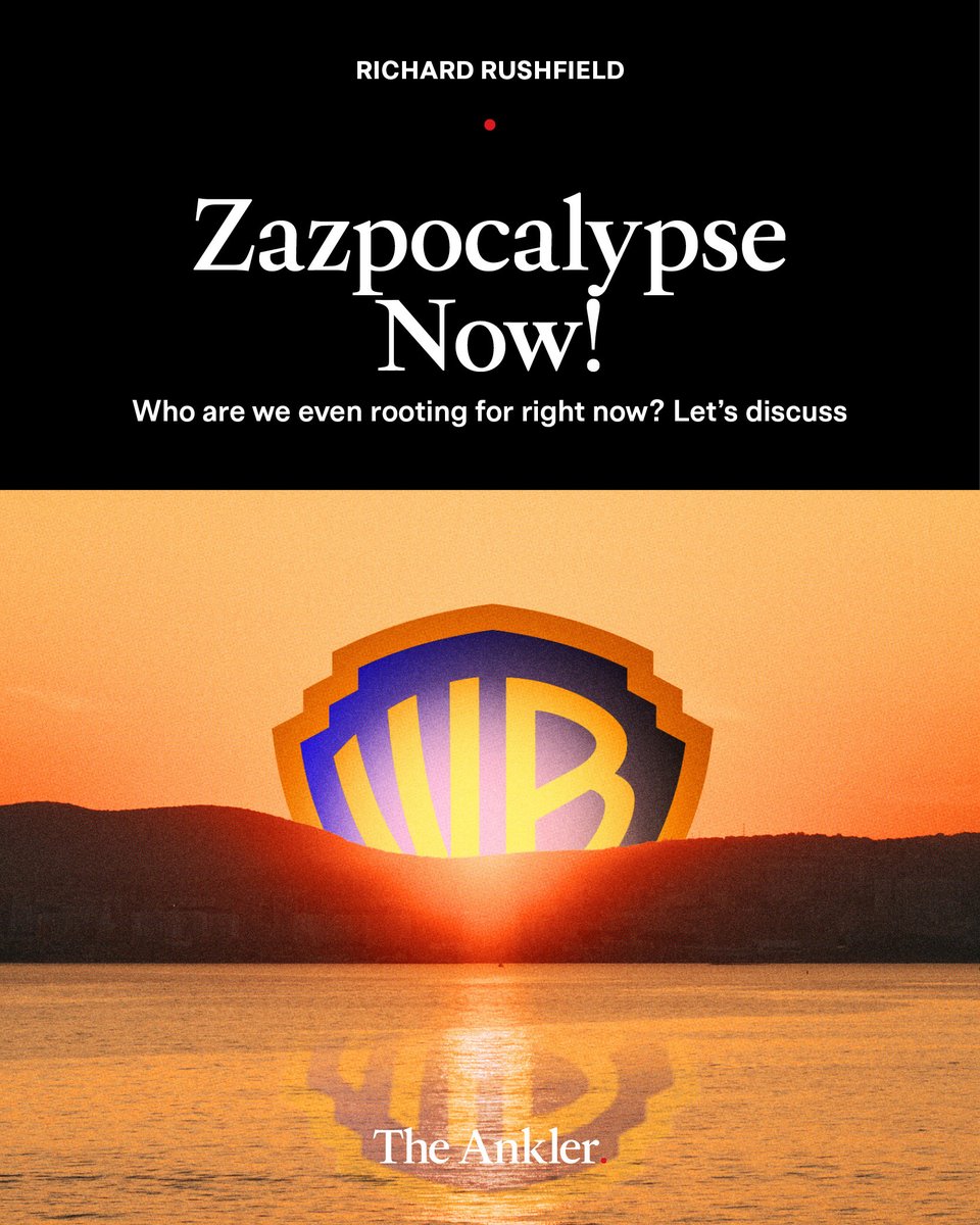 TheAnkler's tweet image. Warner Bros. Discovery has officially gone up for sale, sending shockwaves through Hollywood. @richardrushfield unpacks how the studio reached this moment, what’s at stake for its employees, and why it marks the end of an era:
theankler.com/p/zazpocalypse…