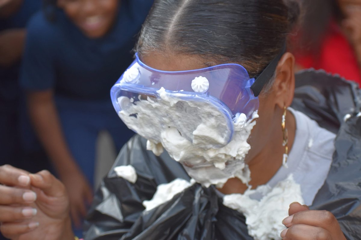 When students show our PBIS traits — being Safe, Perseverence, Responsible, Cooperative, and Kind — they earn special rewards! 🎉

Students at Robinwood met these expectations and got to choose a prize from the Treasure Chest. What did they choose? To pie their favorite teacher,