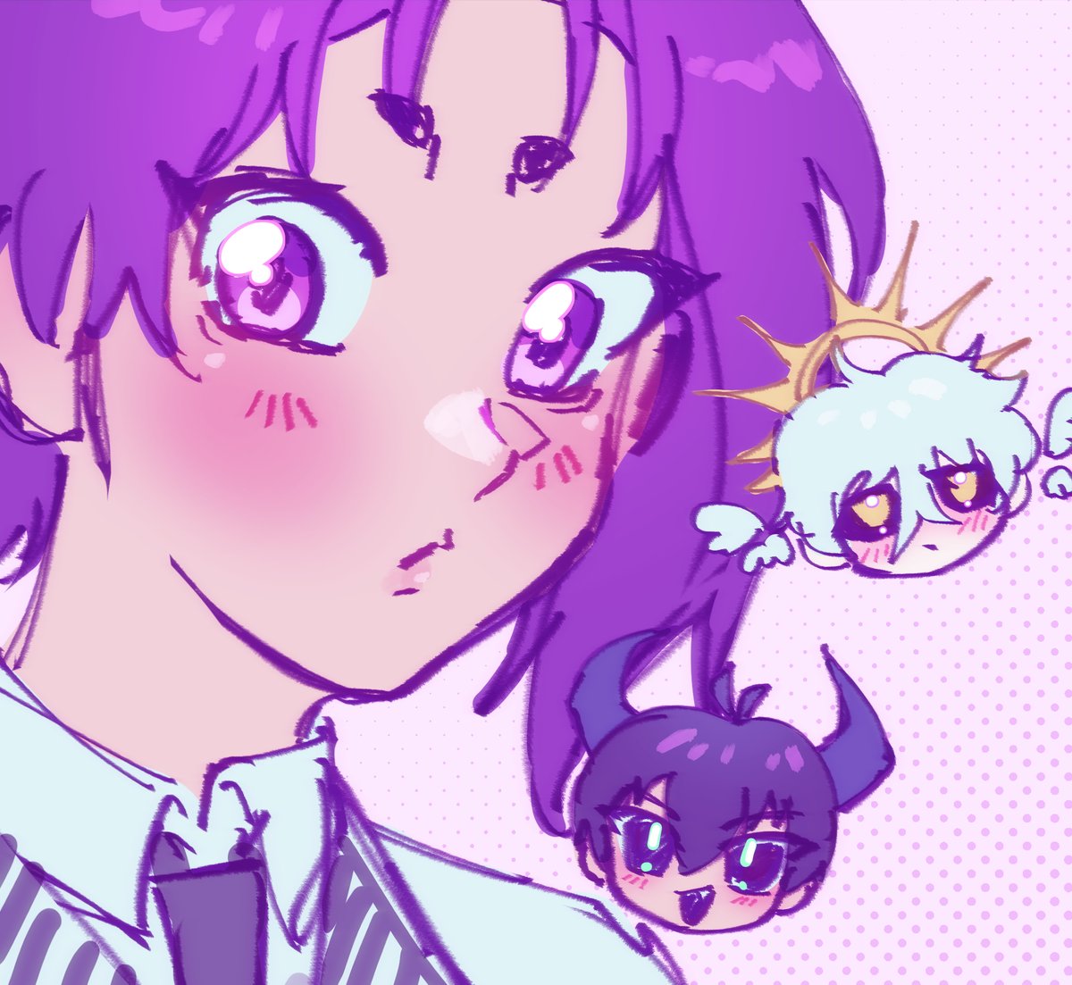 lightofmyeye3_3's tweet photo. doodle before bed~ I downloaded a random brush from the CS store
#nagireo #isareo https://t.co/KYCfSQ9lWw
