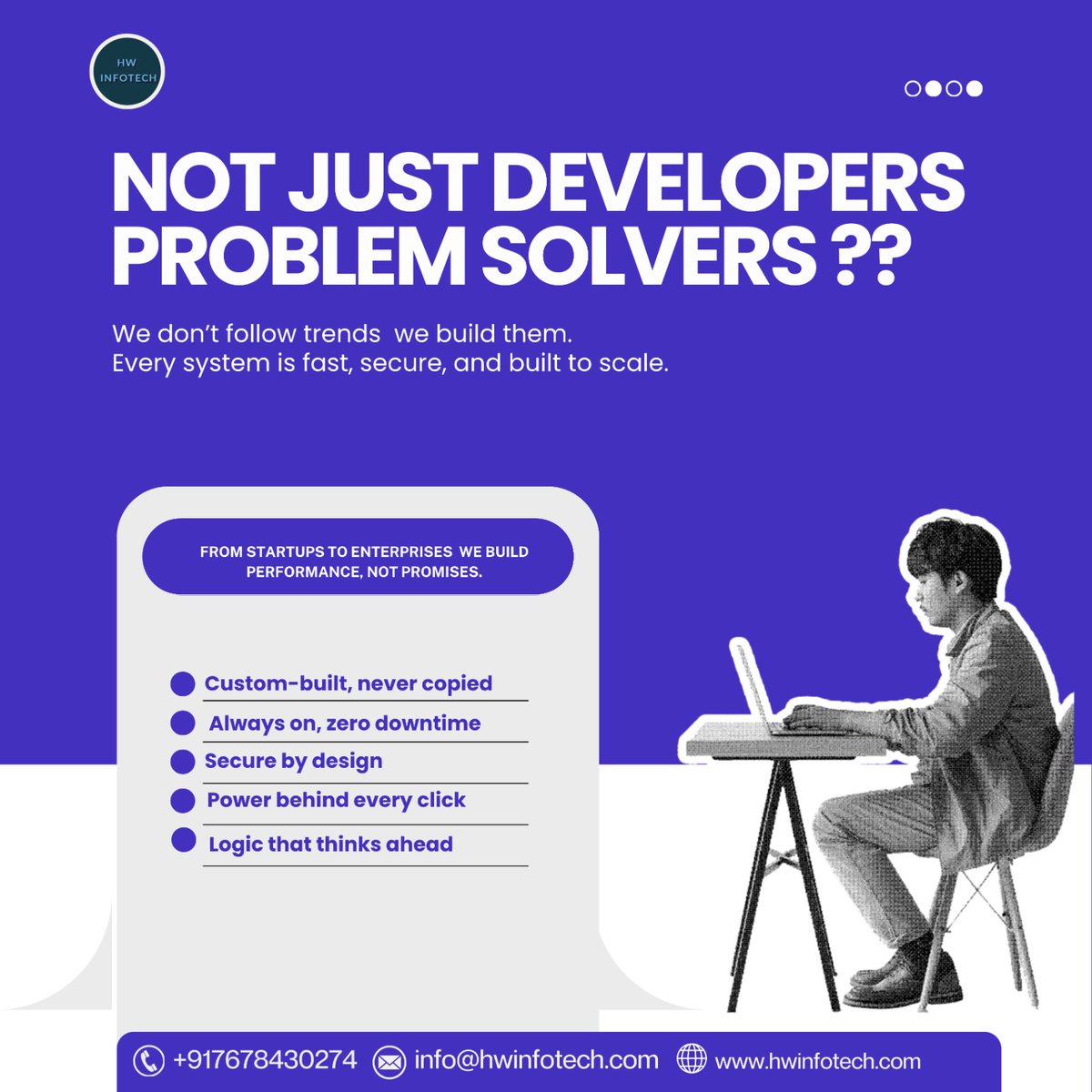 hw_infotech's tweet image. 🚀 We don’t follow trends — we build what defines them. Fast, secure, scalable systems from concept to code. Innovation is results, not noise. 💡

🌐 hwinfotech.com | ✉ info@hwinfotech.com

#HWInfotech #TechInnovation #BuildToScale #SecureByDesign