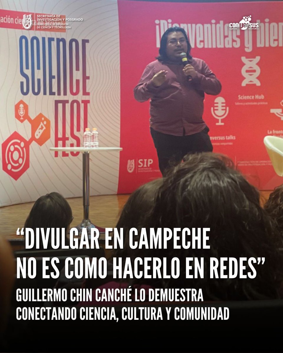 🌿✨ De la selva a Titán 🚀
En el #ScienceFestIPN,  <a href="/guille_chin/">El chico de las estrellas ✨</a> compartió su viaje: de divulgar ciencia en comunidades de Campeche desde los 11 años, ¡a colaborar con la <a href="/NASA/">NASA</a> en la misión #Dragonfly rumbo a Titán!
La ciencia también nace entre manglares 🌊🪐
#breakingnews 📰