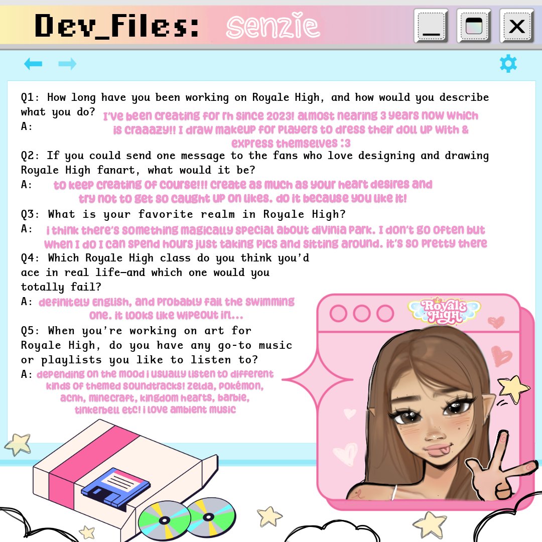 RoyaleHighValks's tweet image. 📁 Dev_Files_04 — Access Granted
Peek inside the hidden folders of Royale High’s development/art and meet the incredible team behind the magic.