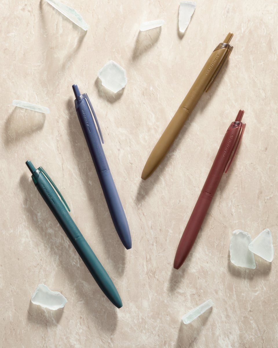 uniの新商品 #JETSTREAMLitetouchink より 落ち着いたデザインの中に