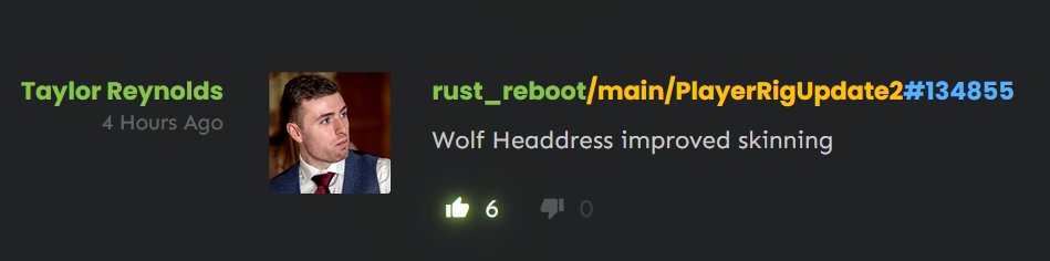 Protox0's tweet image. Wolf Headdress might be getting skins soon. #Rust