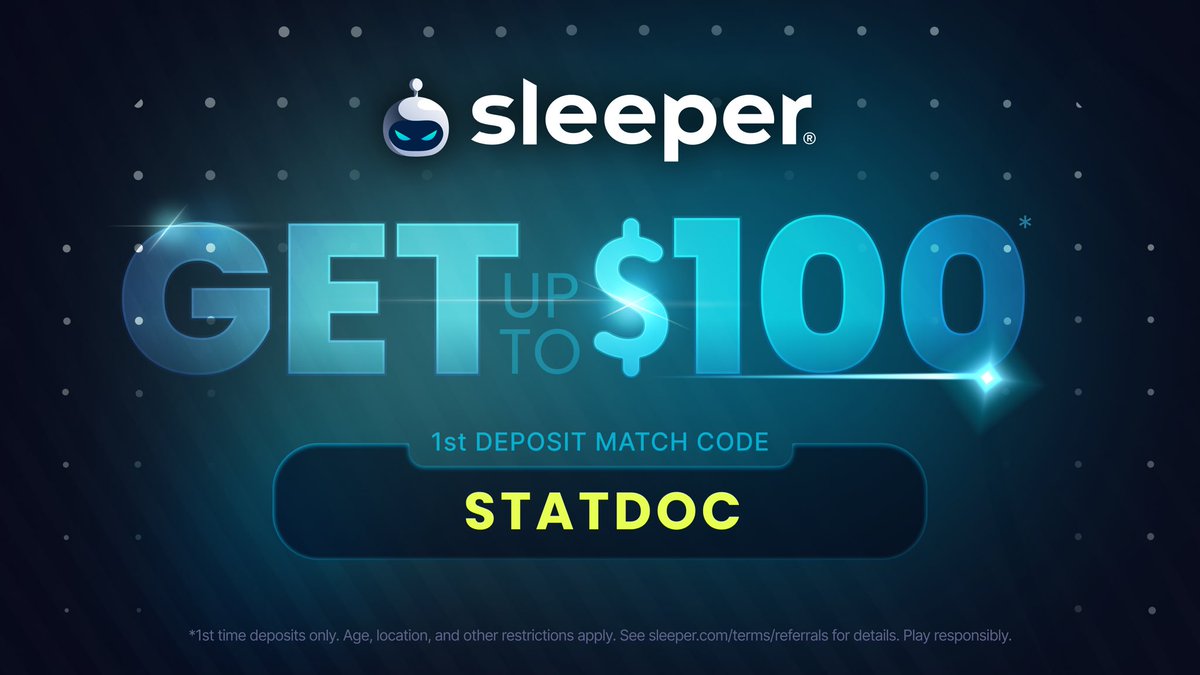 Finally found some time to lock something in today 😭

Selections curated from <a href="/propsbotai/">PropsBot.AI™️</a>: link.propsbot.ai/38af4xtqVTb

Get your deposit match on <a href="/SleeperPicksHQ/">Sleeper Picks</a>: sleeper.com/promo/STATDOC